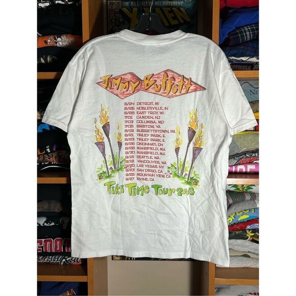 Vintage Jimmy Buffett Tiki Time 2003 Tour Tee - Picture 3 of 5